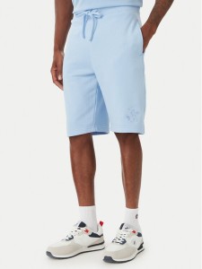 Beverly Hills Polo Club Szorty sportowe M6339B Niebieski jasny Regular Fit