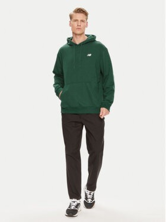 New Balance Bluza Small Logo MT41508 Zielony Regular Fit