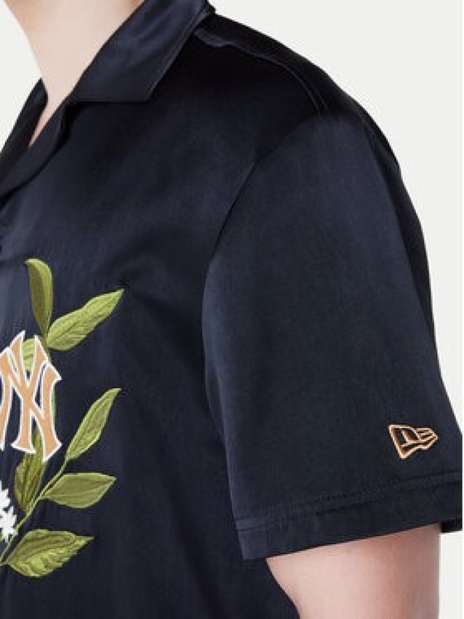 New Era Koszula New York Yankees Floral Revere 60596374 Czarny Regular Fit