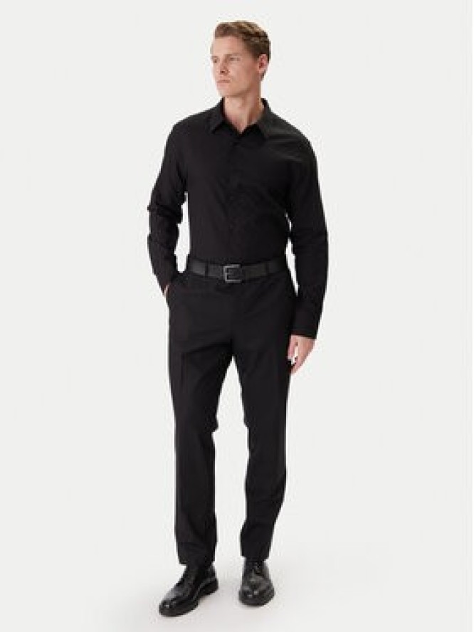 Calvin Klein Koszula Easy LV04LE111G Czarny Relaxed Fit