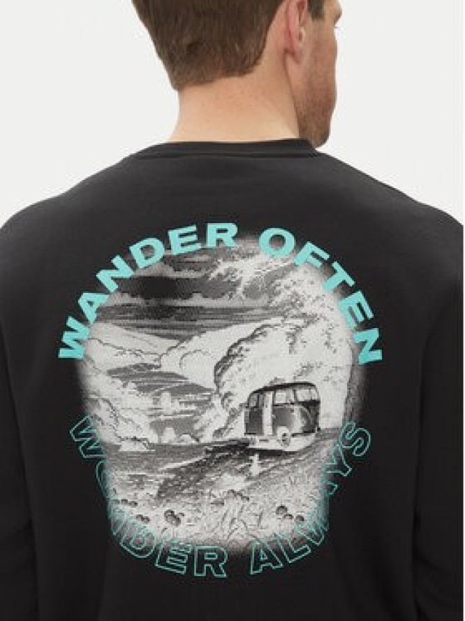 Hunter Bluza May HARM0058251 Czarny Relaxed Fit