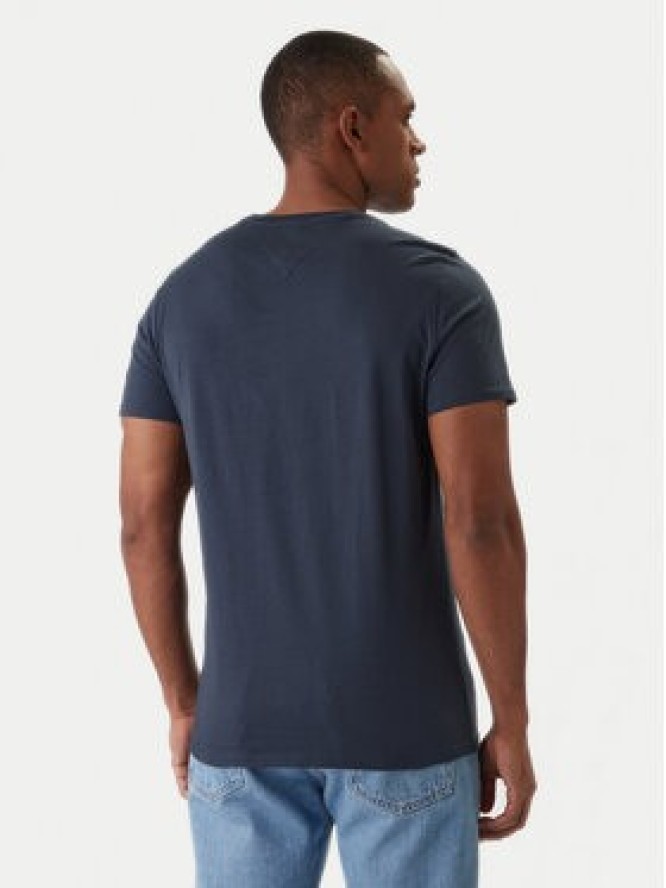 Tommy Jeans T-Shirt DM0DM04411 Granatowy Slim Fit
