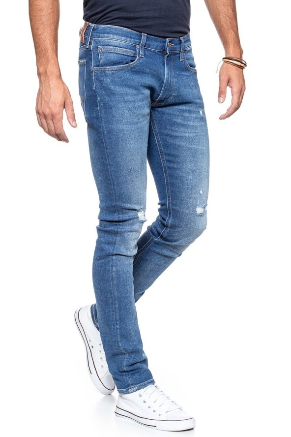 JEANSY MĘSKIE LEE LUKE BROKEN BLUE L719RONK 112119395