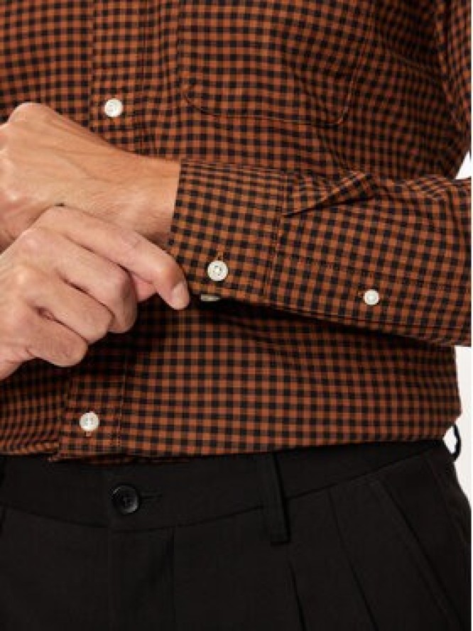 Jack & Jones Koszula Brook 12192150 Brązowy Slim Fit