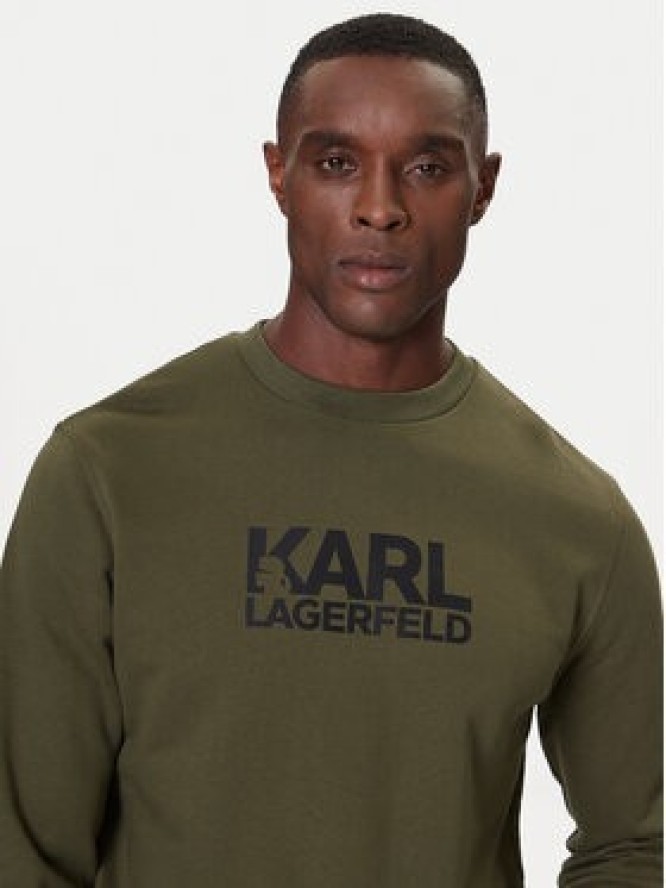 KARL LAGERFELD Bluza 705091 554917 Zielony Regular Fit