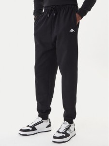 Kappa Spodnie dresowe 351Y41W 005 Czarny Regular Fit