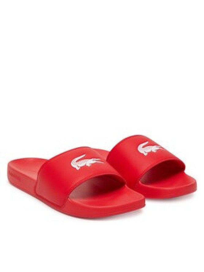 Lacoste Klapki Serve Sliders 7-49CMA0041 Czerwony