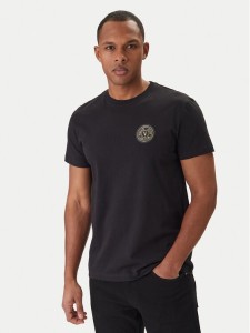 Versace Jeans Couture T-Shirt 80GAHT03 CJ00T Czarny Regular Fit