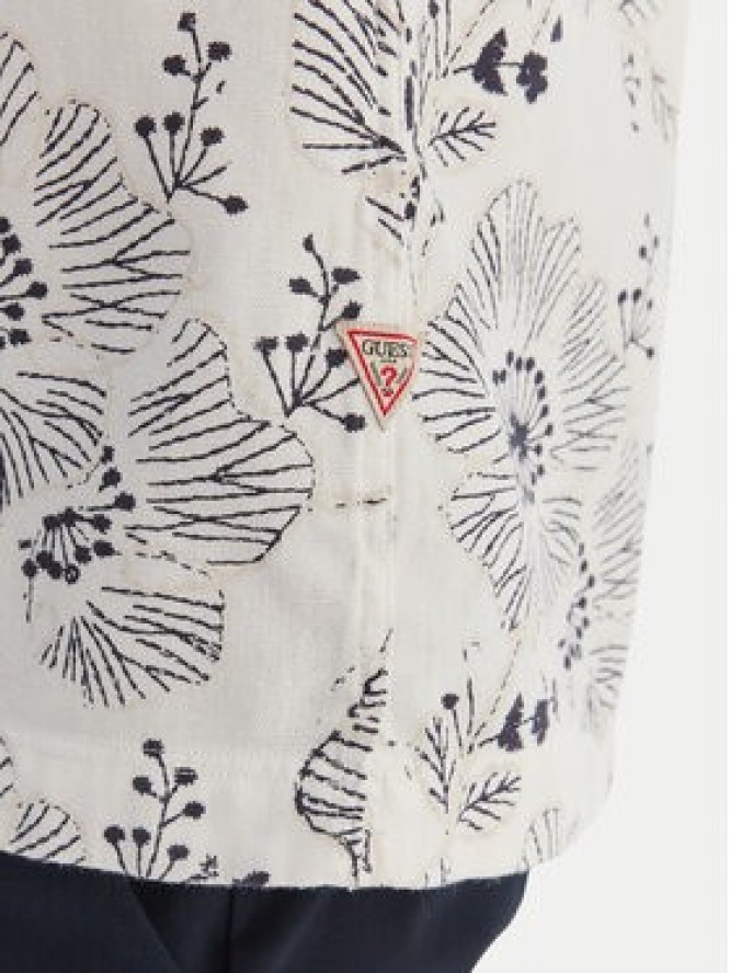 Guess Koszula M6GH29 W1718 Biały Regular Fit