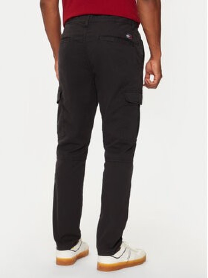 Tommy Jeans Spodnie materiałowe Austin DM0DM20750 Czarny Slim Fit