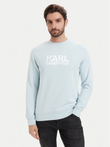 KARL LAGERFELD Bluza 705780 563917 Niebieski jasny Regular Fit