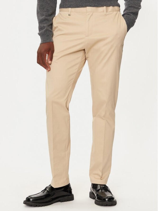 Boss Spodnie materiałowe C-Genius-Dtl-243F 50527920 Beżowy Slim Fit
