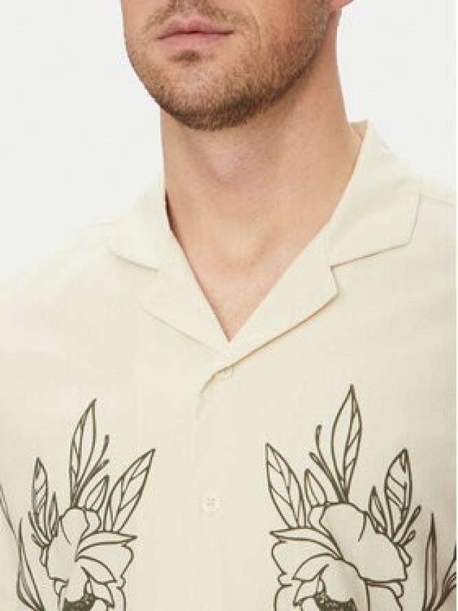 Blend Koszula 20717697 Beżowy Regular Fit