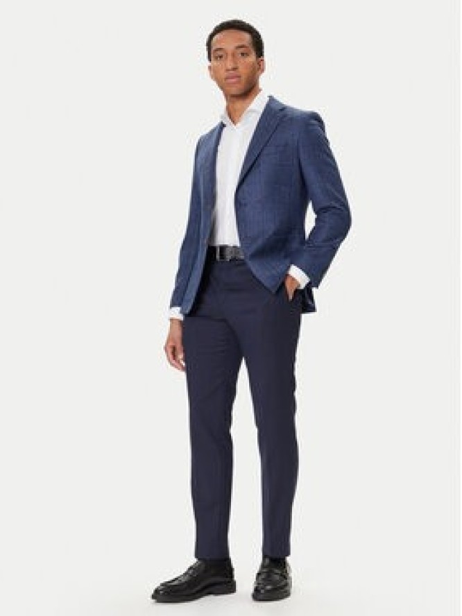 BOSS Marynarka H-Hutson 50551581 Niebieski Regular Fit