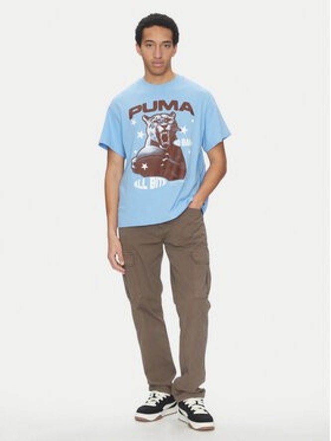 Puma T-Shirt All Bite 630466 Niebieski Regular Fit