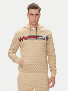 Guess Bluza New Korbin Z4BQ30 FL04Q Beżowy Regular Fit