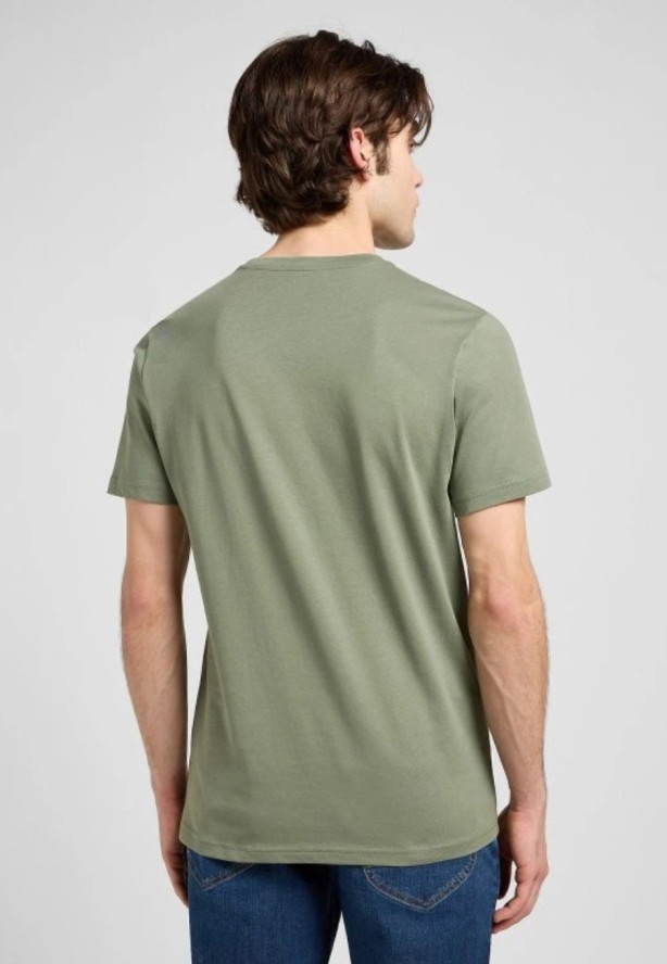 MESKA KOSZULKA LEE MEDIUM WOBBLY LEE TEE OLIVE STONE 112370505
