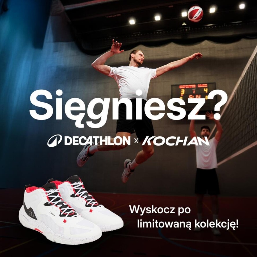 Buty do siatkówki Kipsta VB900 Cushion Mid, Jakub Kochanowski Player Edition