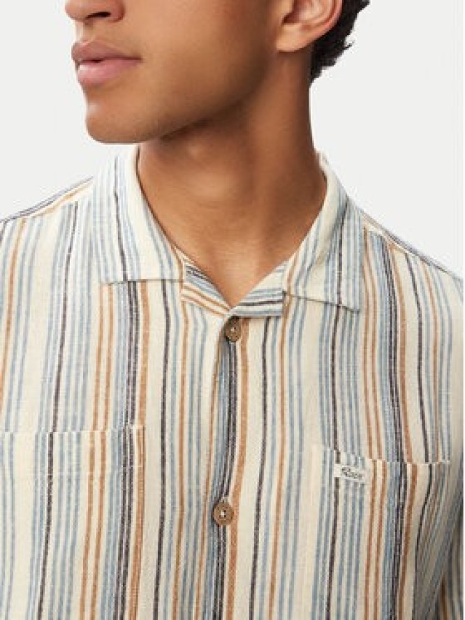 RVCA Koszula Exotica 23A041504 Kremowy Regular Fit