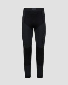 Leginsy biegowe męskie X-Bionic Xceed Run Long Tights czarno-szare