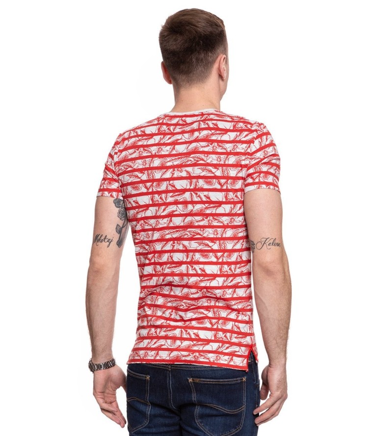 MĘSKI T-SHIRT MUSTANG AARON C FLORAL AOP 1009507 11679