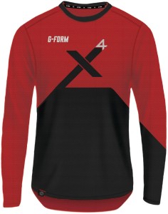 G-FORM Pro-X4 koszulka długi rękaw L czerwona/czarna