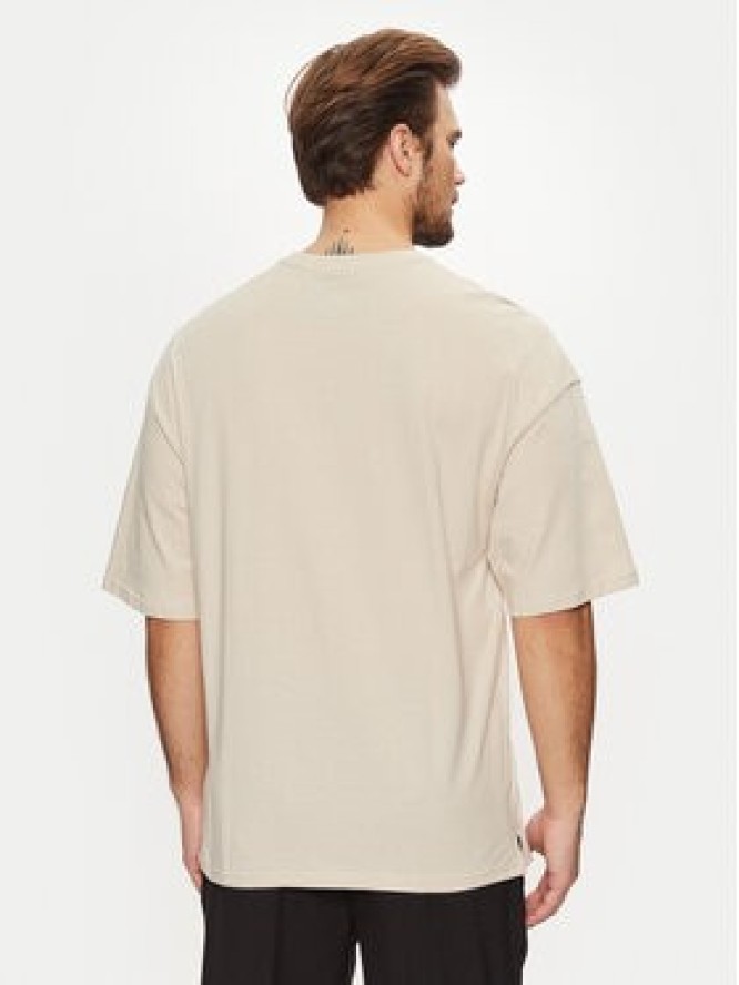 Jack & Jones T-Shirt Charge 12259975 Beżowy Oversize