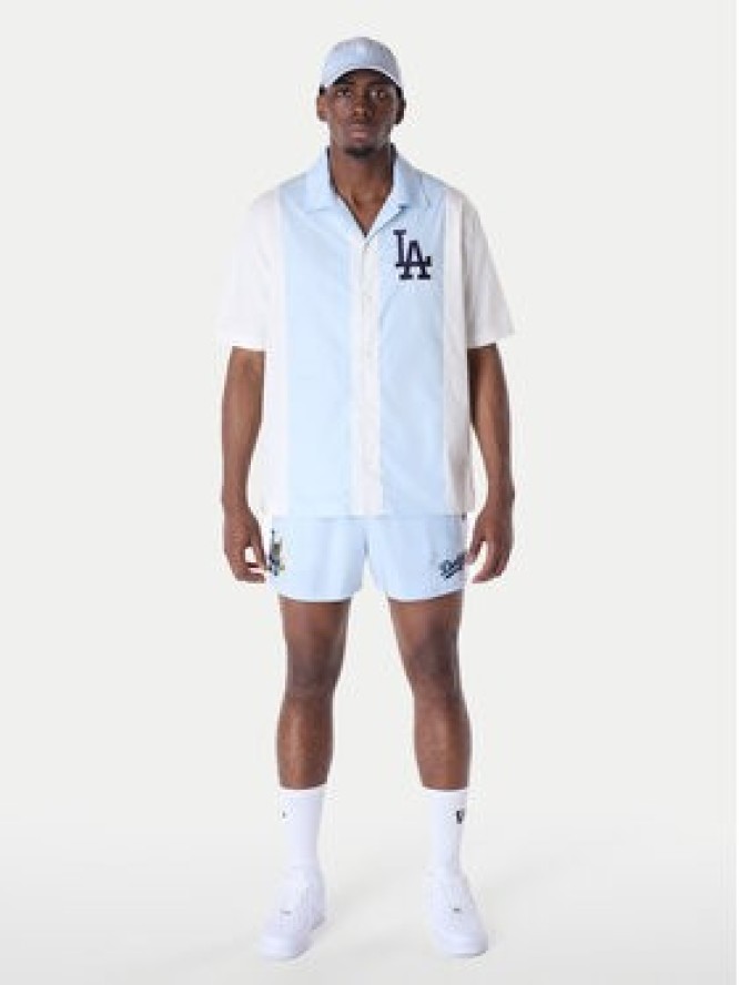 New Era Koszula LA Dodgers Stripe Revere 60596335 Biały Regular Fit