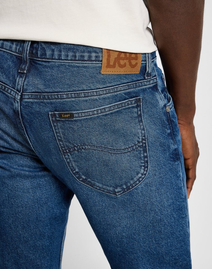 LEE RIDER MĘSKIE SPODNIE JEANSOWE JEANS DŻINSY BLUE ABYSS 112355794 L701008561