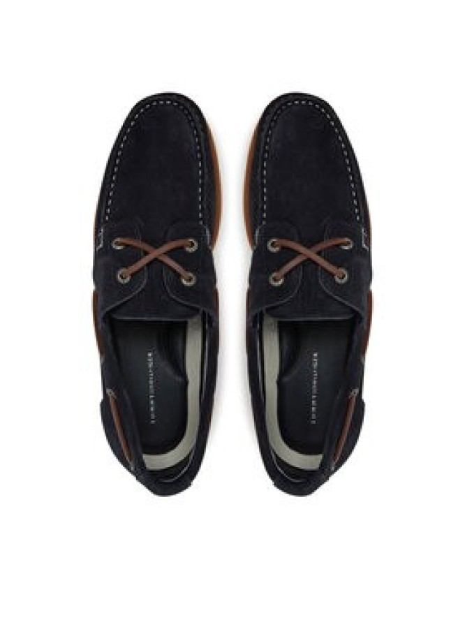 Tommy Hilfiger Półbuty Th Boat Shoe Core Suede FM0FM05387 Granatowy