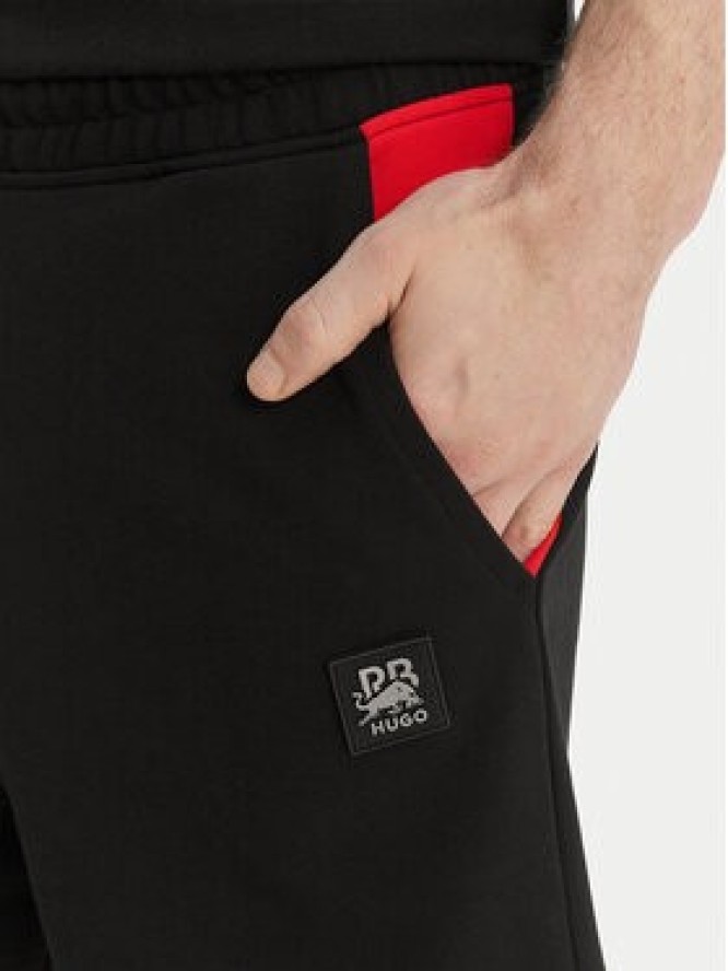 HUGO Szorty materiałowe Despen_RB 50559712 Czarny Relaxed Fit