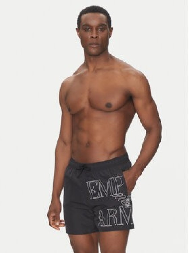 Emporio Armani Underwear Szorty kąpielowe EM000583 AF12326 UC001 Czarny Regular Fit