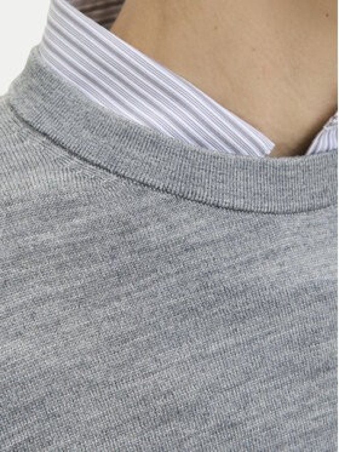 Jack & Jones Sweter Merino 12216817 Szary Regular Fit