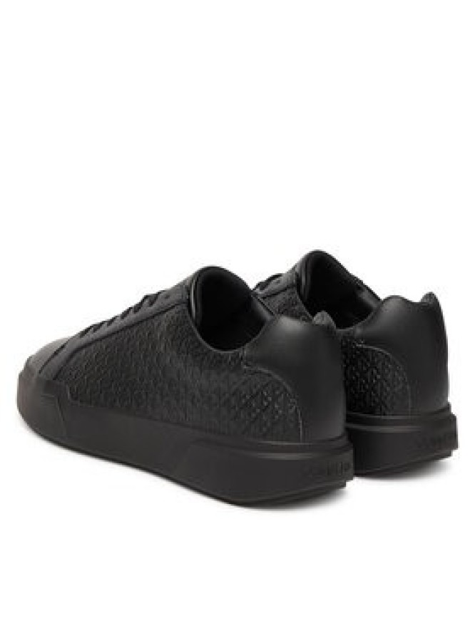 Calvin Klein Sneakersy Chunky Cupsole Laceup Lth Aop YM0YM01383 Czarny