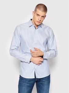 Selected Homme Koszula New Mark 16058640 Błękitny Slim Fit