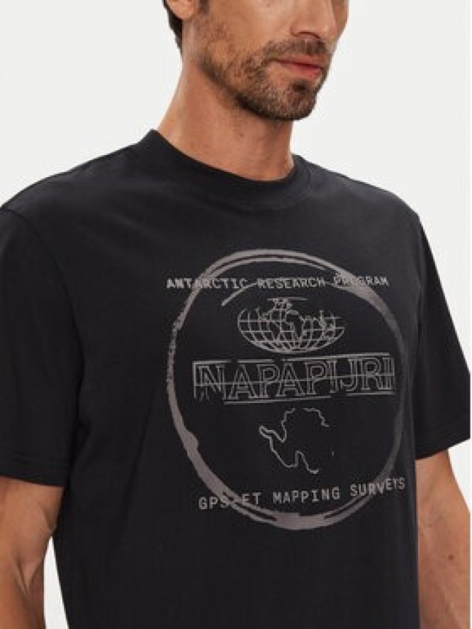 Napapijri T-Shirt S-Bald NP0A88SF Czarny Regular Fit
