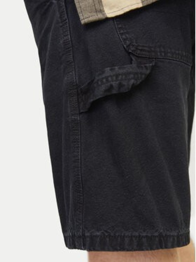 Jack & Jones Szorty jeansowe Jjitony 12252814 Czarny Loose Fit