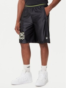 adidas Szorty sportowe Number Graphic JY2769 Czarny Loose Fit