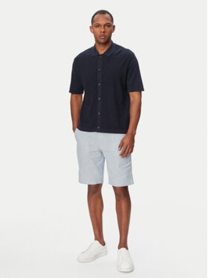 BOSS Koszula Amicino 50558725 Granatowy Regular Fit