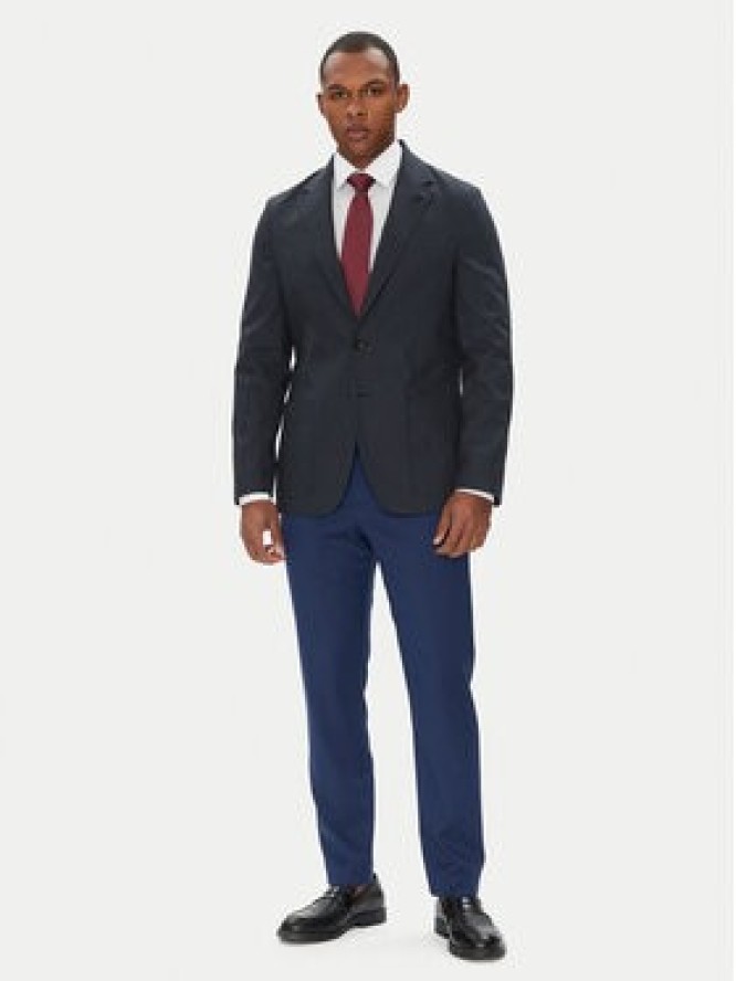 Tommy Hilfiger Marynarka MW0MW39743 Granatowy Slim Fit