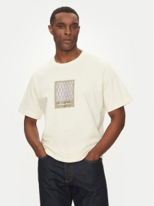 Jack & Jones T-Shirt Islington 12273019 Écru Loose Fit
