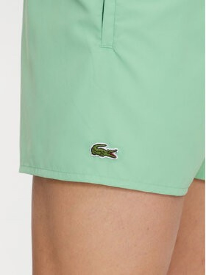 Lacoste Szorty kąpielowe MH6270 Zielony Regular Fit