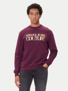 Versace Jeans Couture Bluza 79GAIT05 Fioletowy Regular Fit