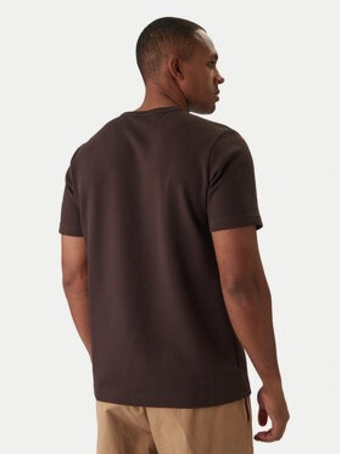 adidas T-Shirt Trefoil Essentials Waffle KE1136 Brązowy Regular Fit