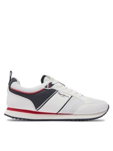 Pepe Jeans Sneakersy Dublin Brand PMS40009 Biały