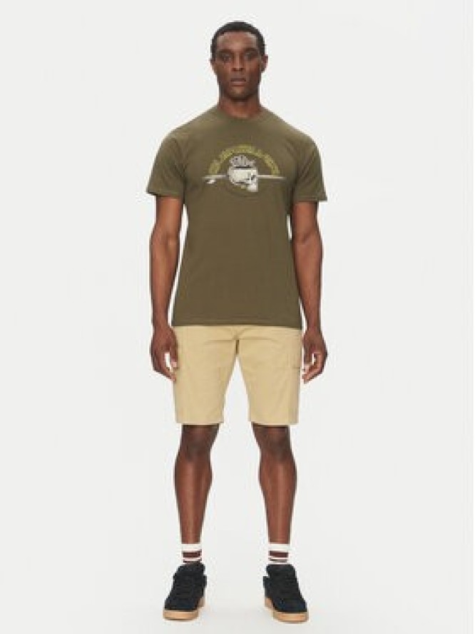 Quiksilver T-Shirt EQYZT08056 Zielony Regular Fit