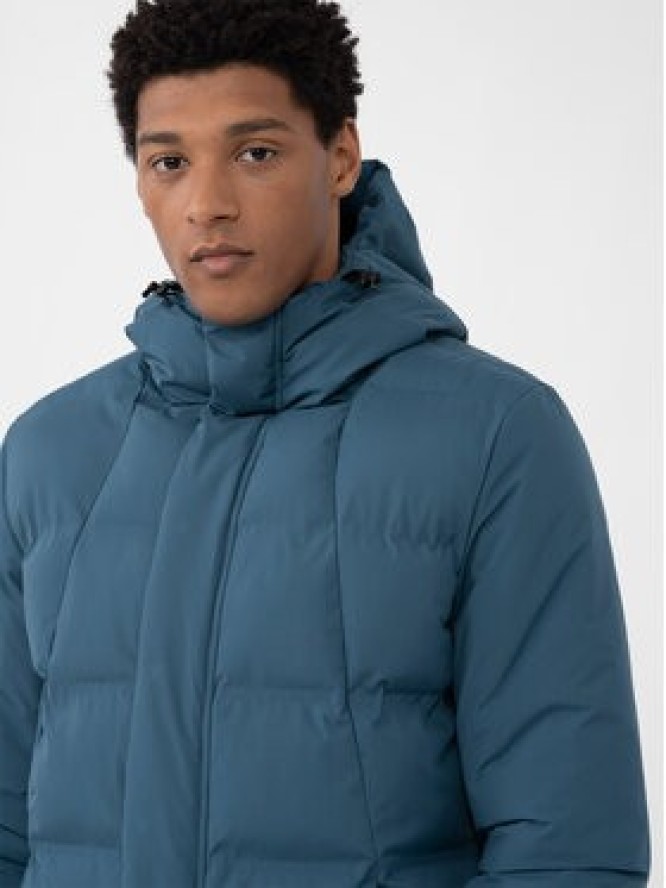 4F Kurtka zimowa 4FAW23TDJAM249 Niebieski Regular Fit