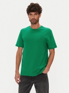 Tommy Hilfiger T-Shirt Ess Seasonal MW0MW39995 Zielony Regular Fit