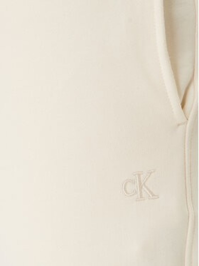 Calvin Klein Jeans Spodnie dresowe Monogram LV047F210G Beżowy Regular Fit