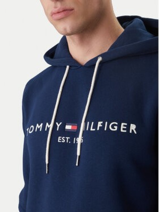 Tommy Hilfiger Bluza Logo MW0MW11599 Granatowy Regular Fit